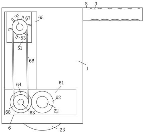 Finished product labeling device for food detection