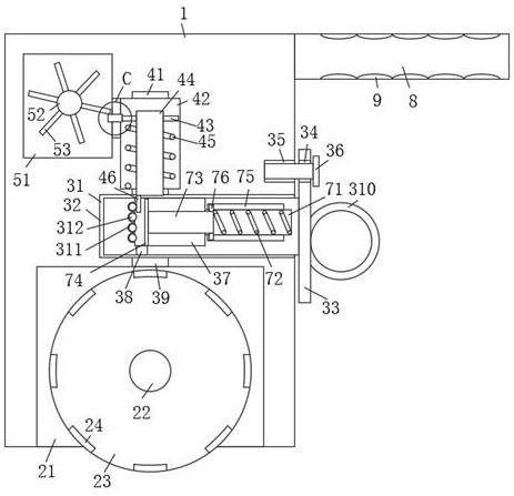 Finished product labeling device for food detection