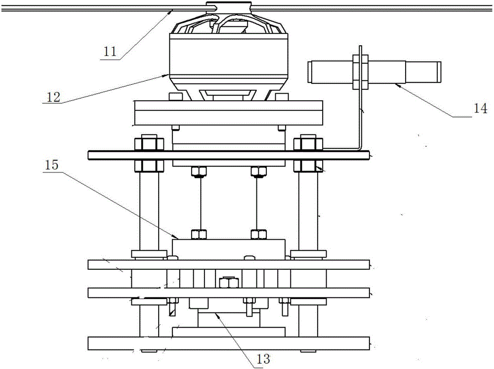 Testing platform and testing method for power supply system of gasoline-electric hybrid unmanned aerial vehicle