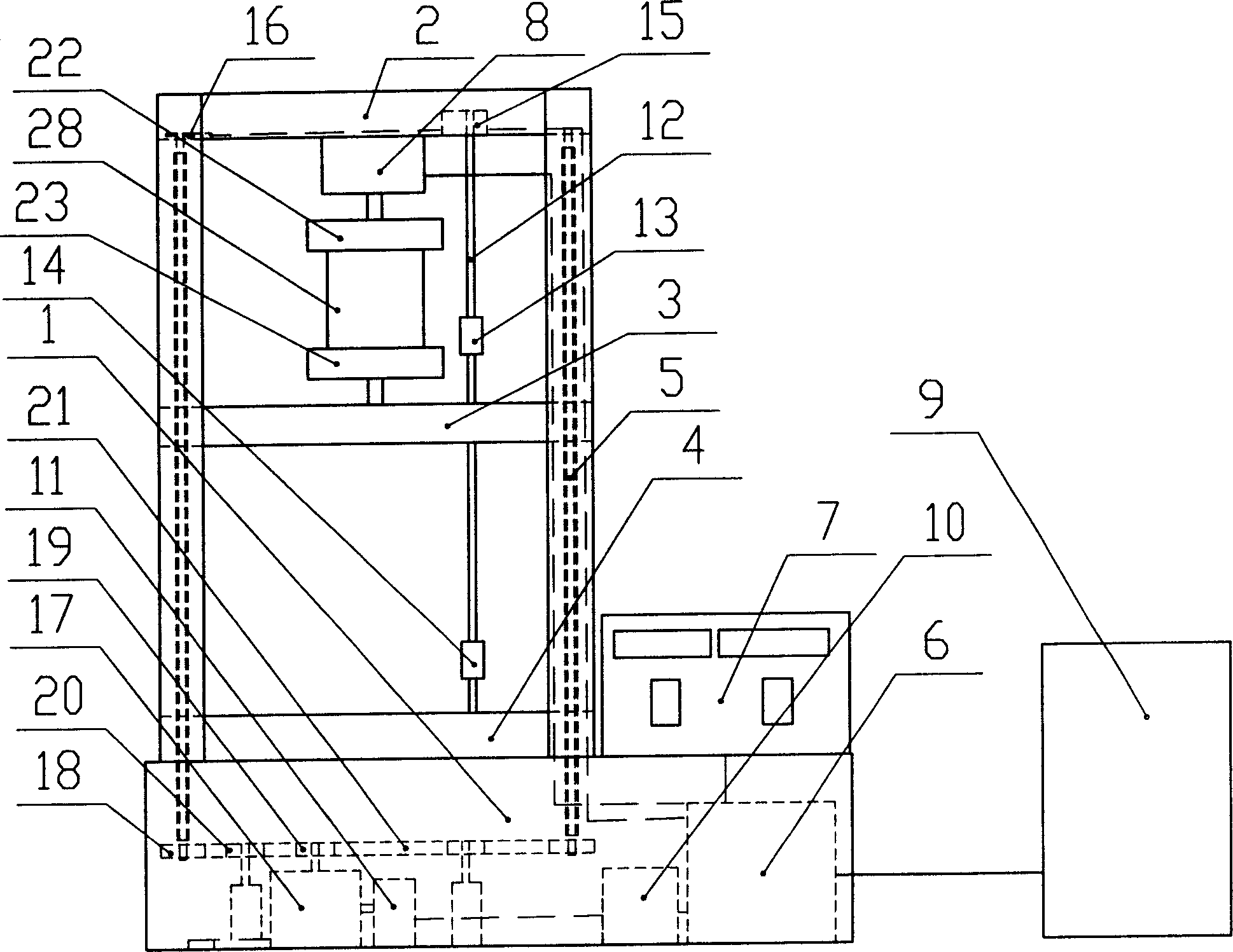 Electronic fabric strength testing instrument