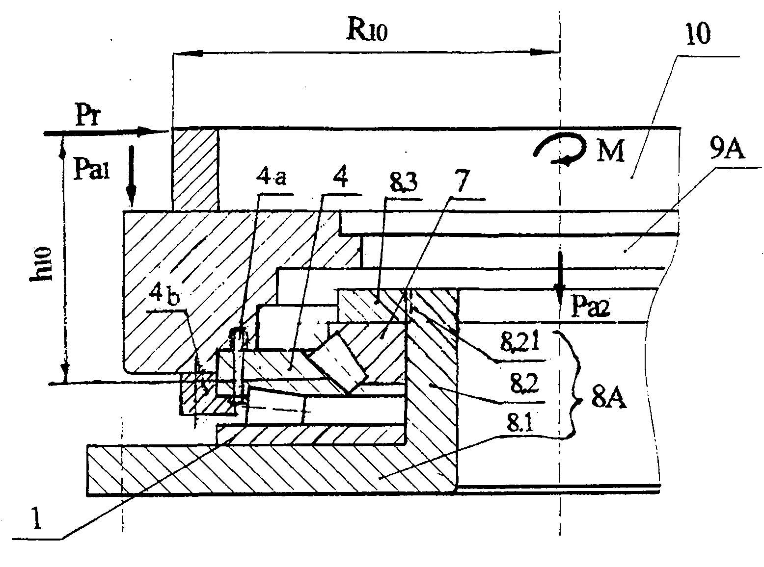 High precision thrust force centripetal combined conical roller bearing