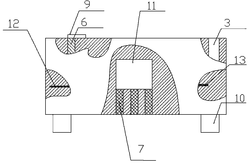 Method for preparing multilayer low-temperature cofired ceramics integrated liquid cooling circulation channel