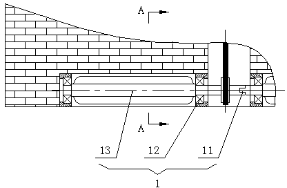 Combined device for generating power through tidal power and desalinating sea water