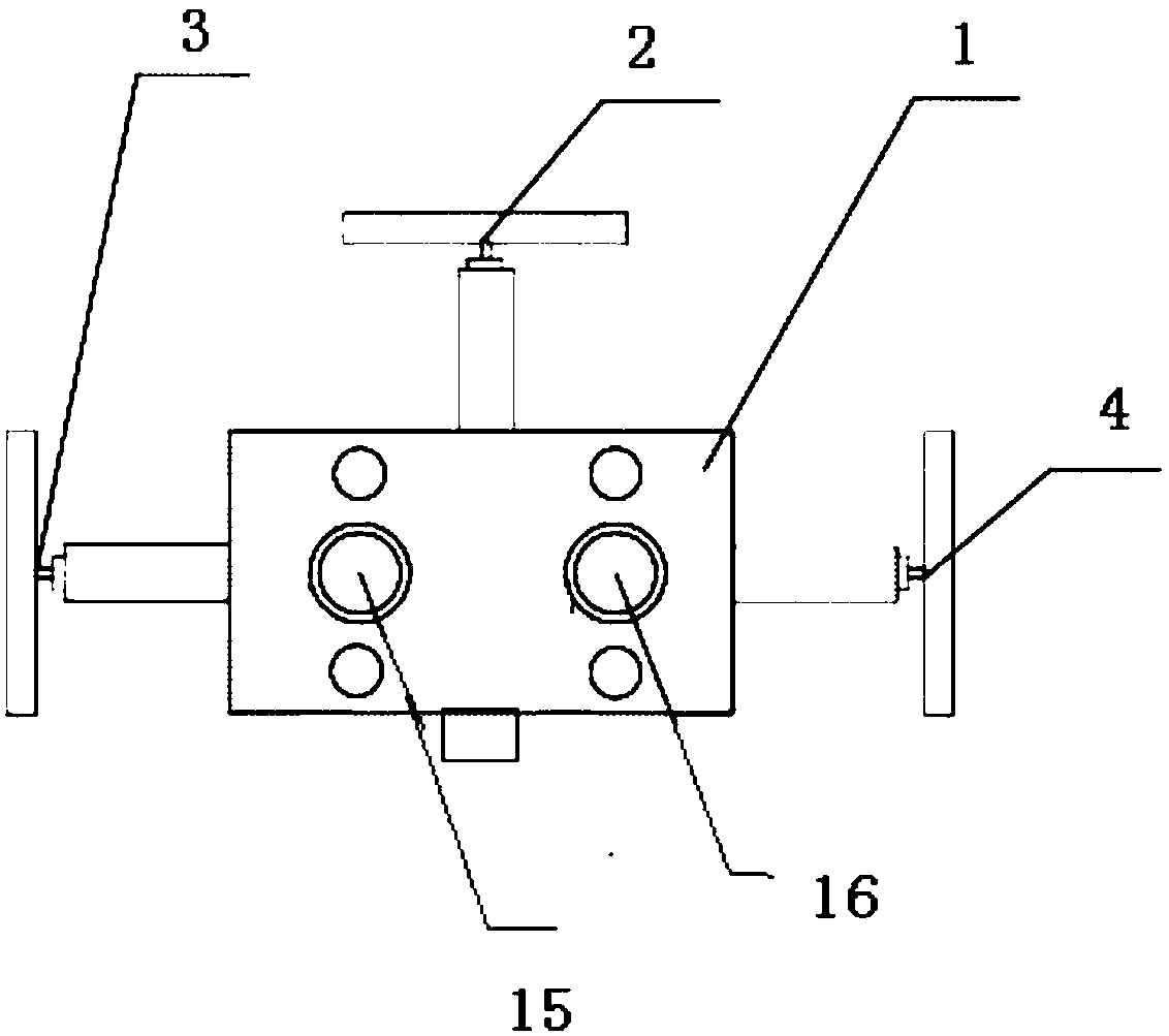 High-pressure resistant three-valve group