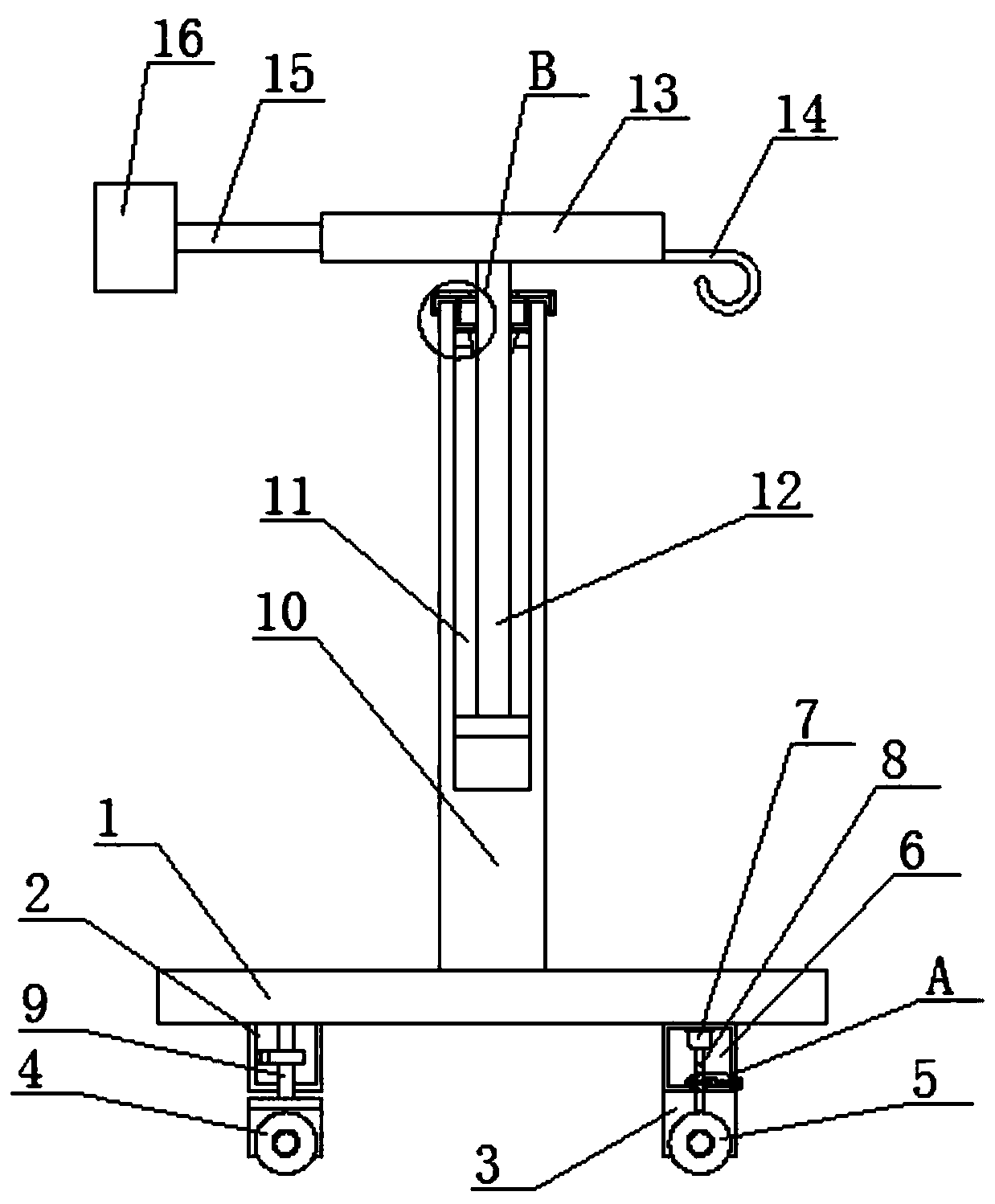 Medical infusion auxiliary support convenient to move