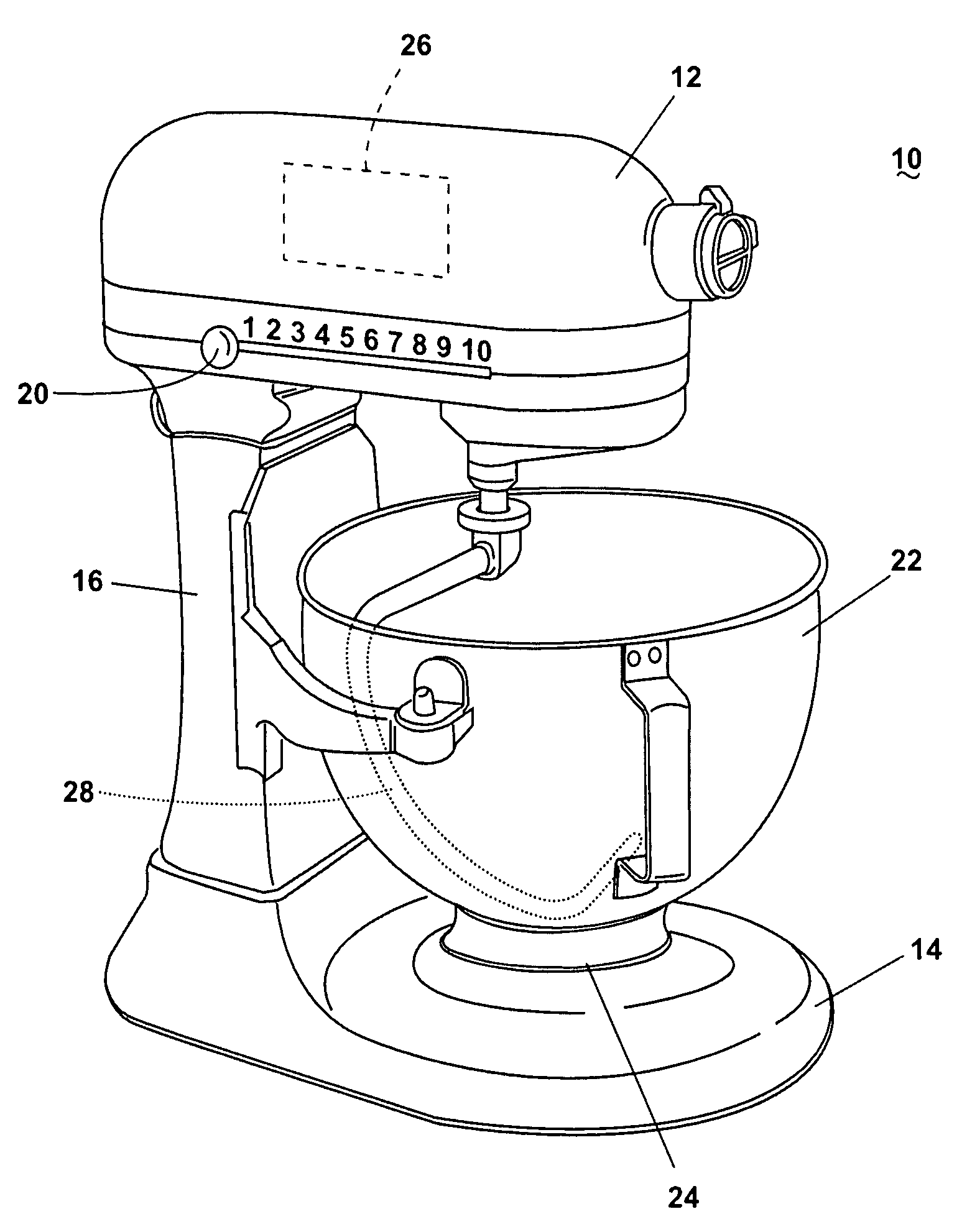 Utilizing motor current variations to control mixer operation