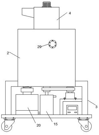 Dispersed flour fine grinding device