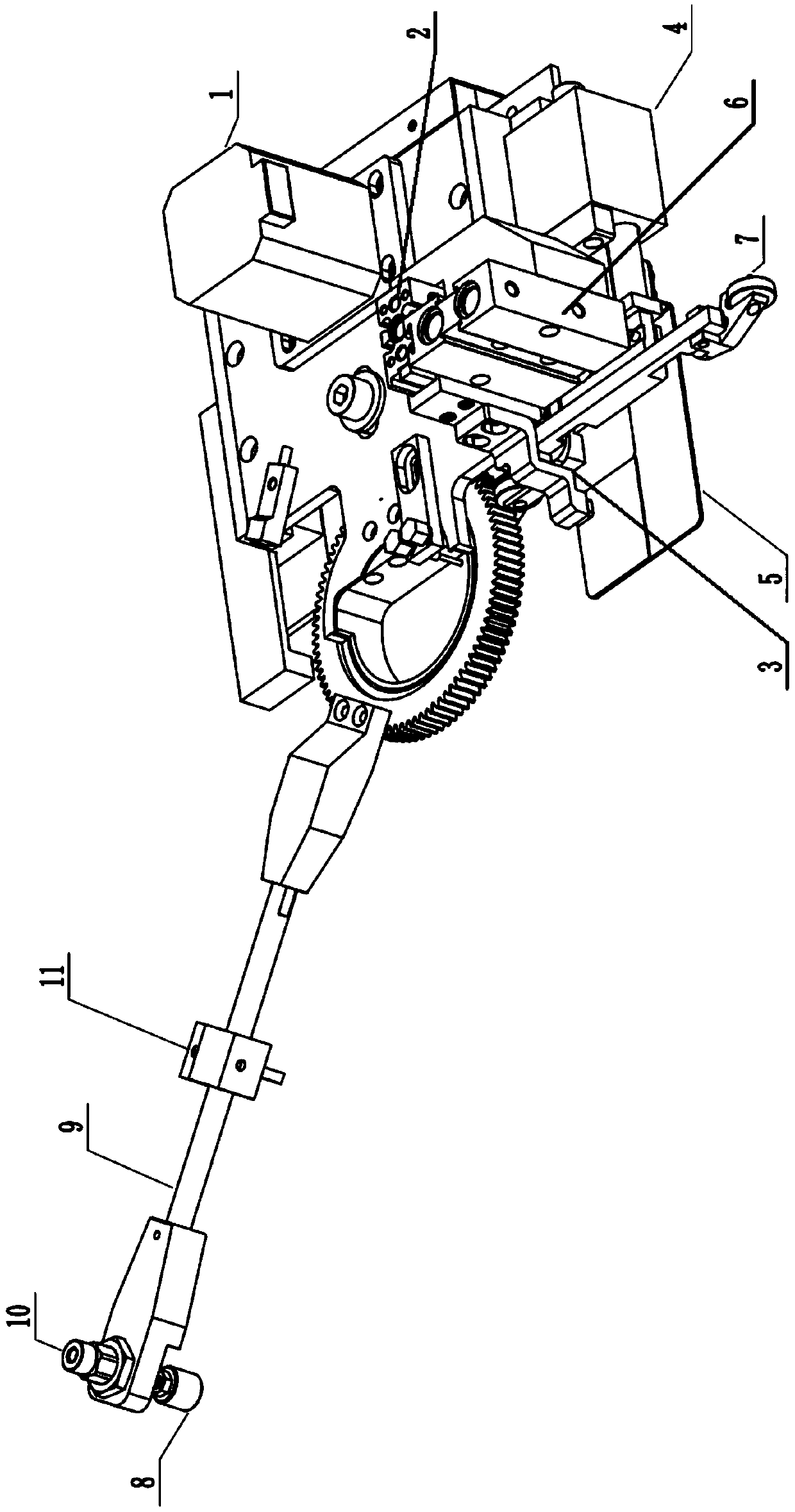 Sewing machine and double-layered cloth aligning device thereof