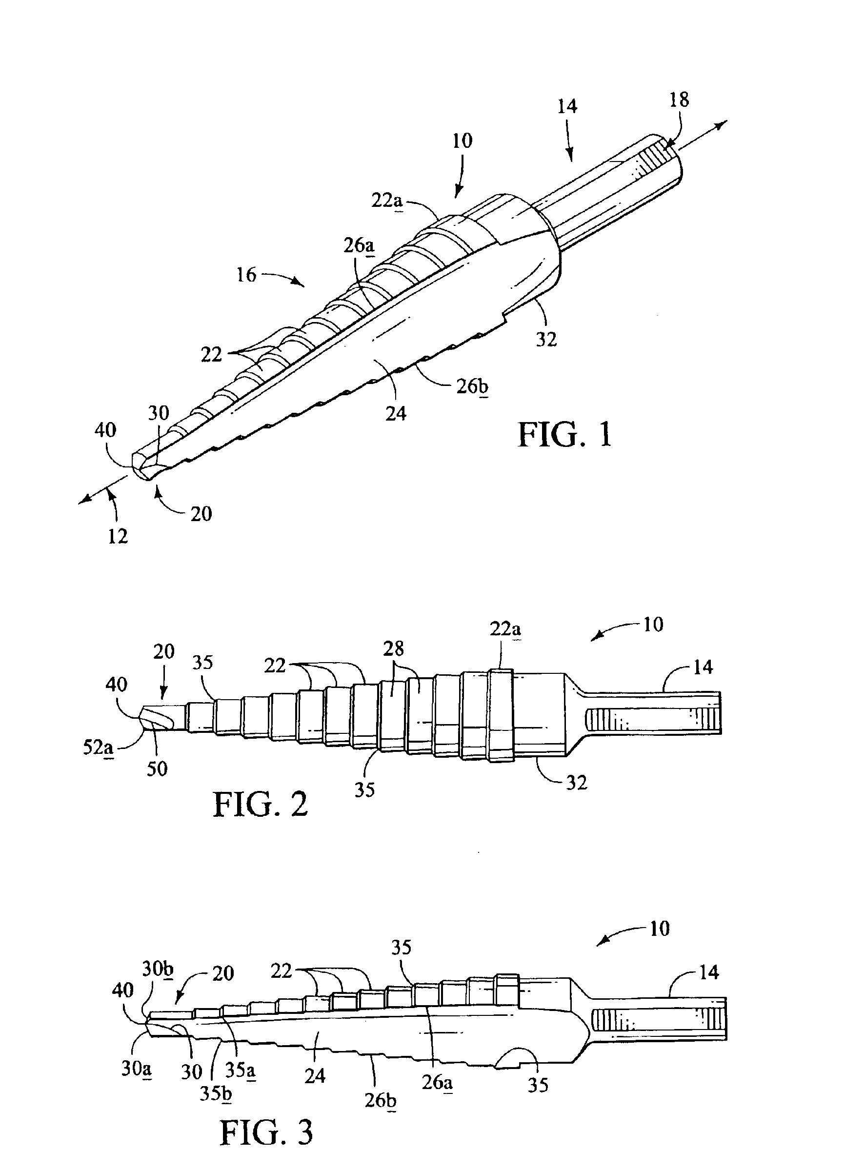 Stepped drill bit having split tip