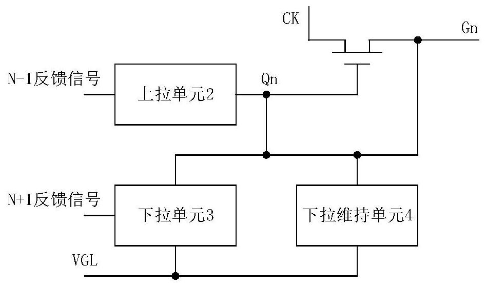 A single-stage goa circuit and display device