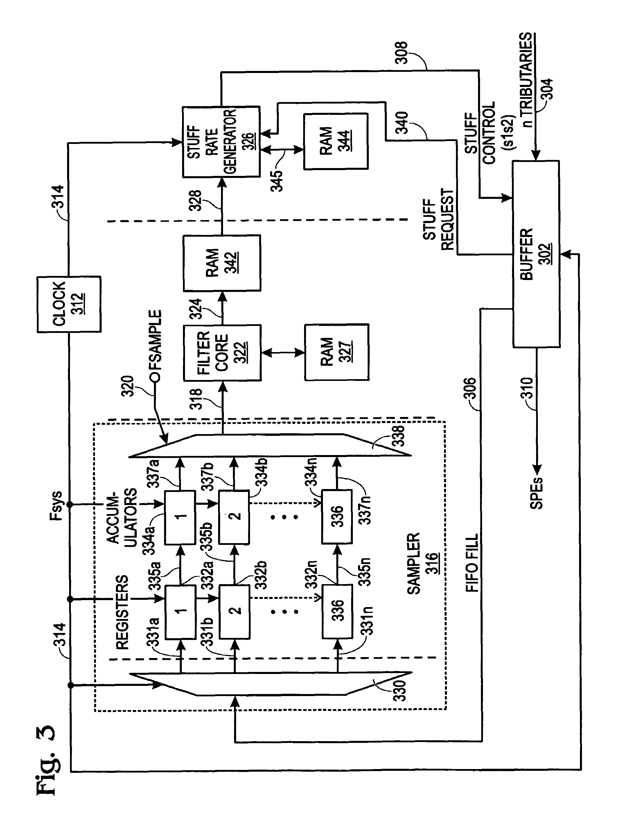 Timeshared jitter attenuator in multi-channel mapping applications