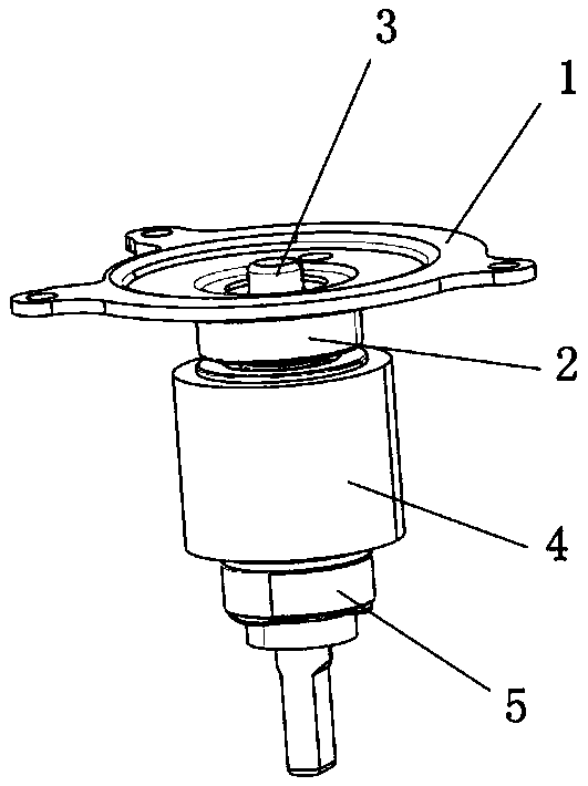 Assembly process of rotor and end cover in brushless motor and assembly equipment