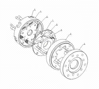 Helical six-point floating centering mechanism