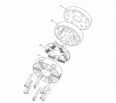 Helical six-point floating centering mechanism