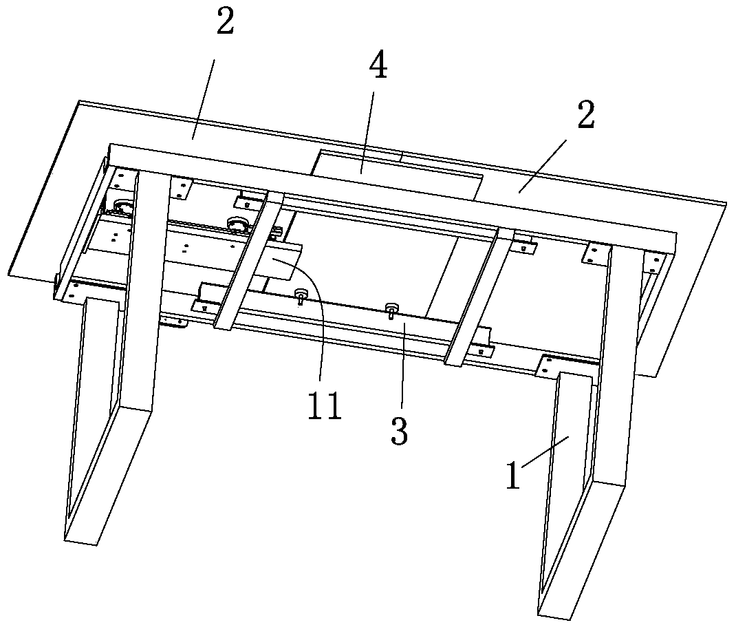 Telescopic electric dining table