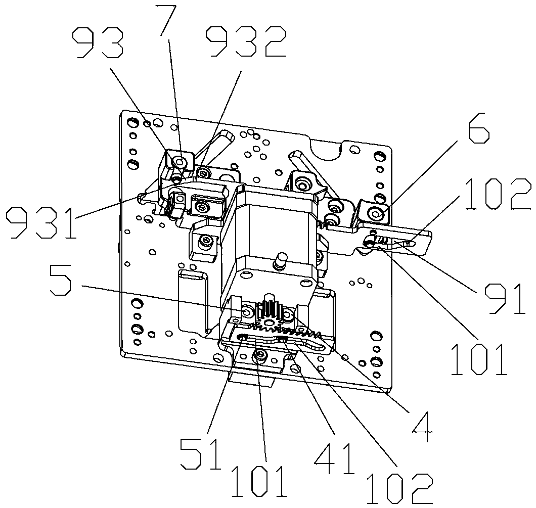 Linkage control mechanism for machine head triangle