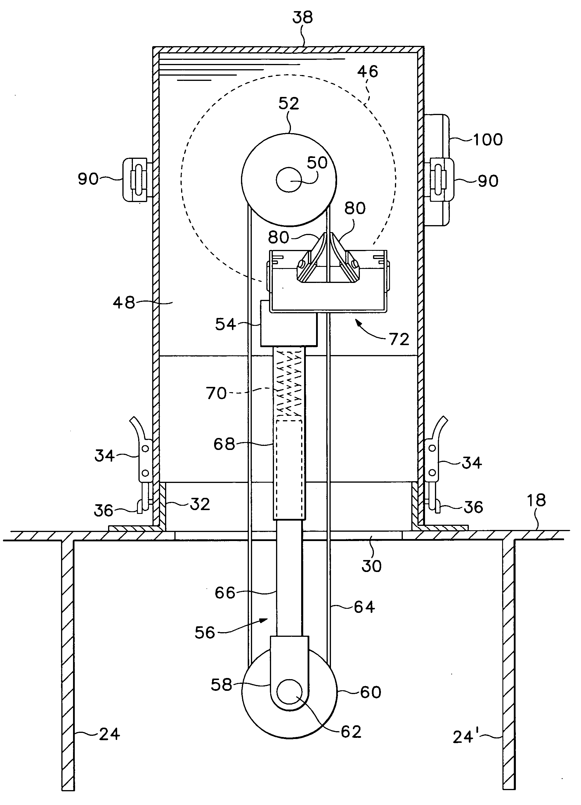 Tower-type grease removal apparatus for commercial grease trap assemblies