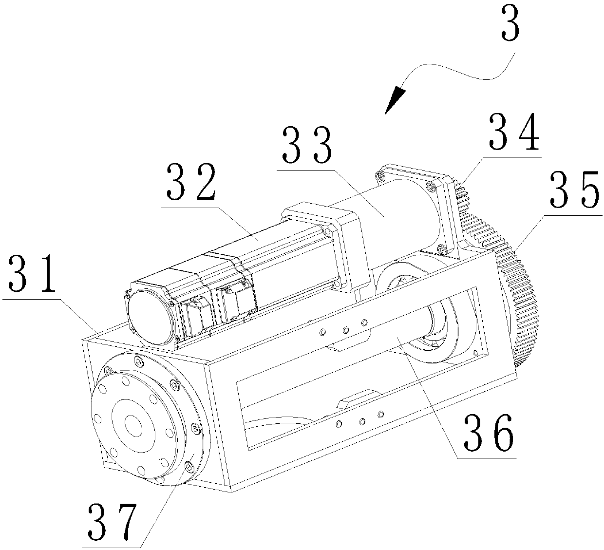 Electric telescopic suspension type G-shaped arm and working method thereof