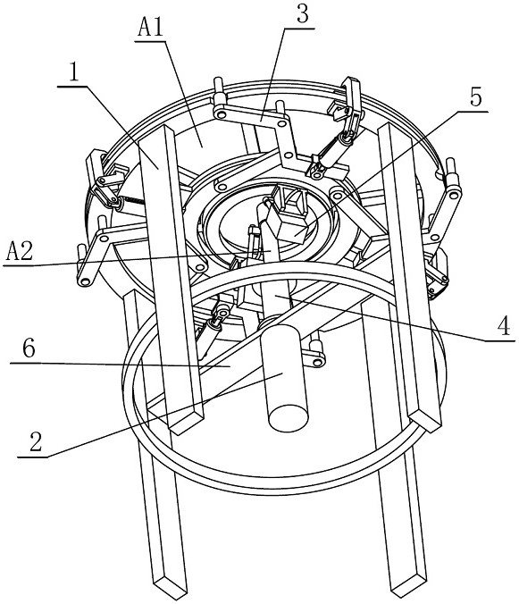 Welding device and operation steps of drum cover and connecting shaft of corn thresher