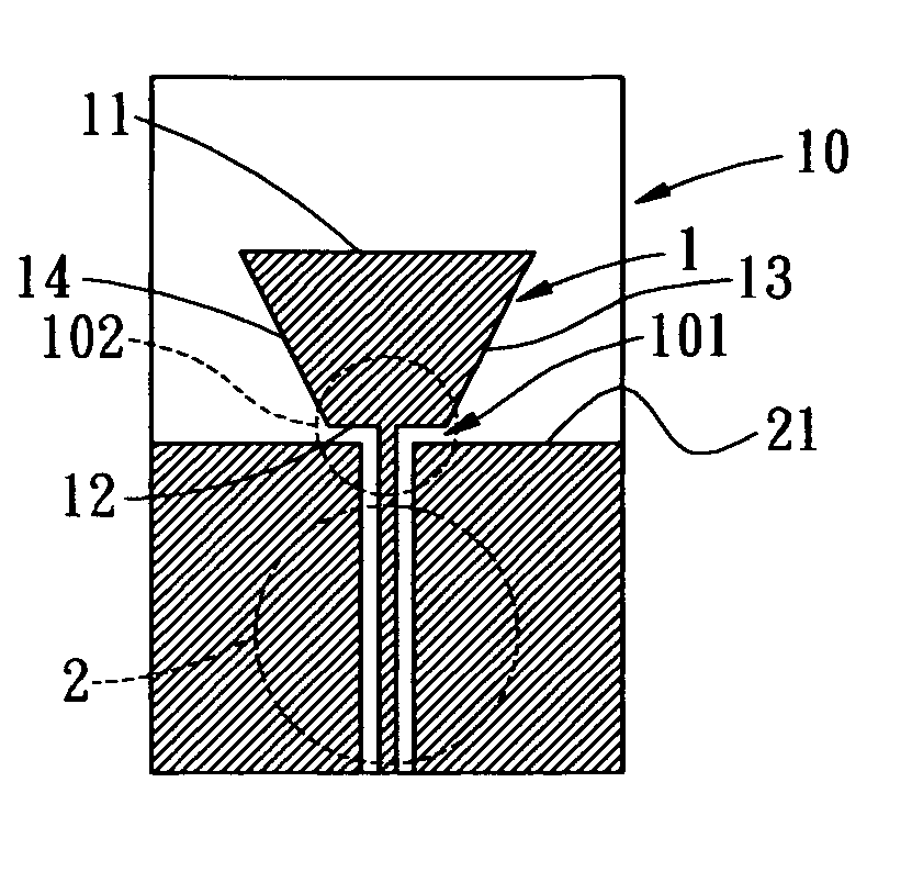 Ultra wide band planar monopole trapezoidal antenna