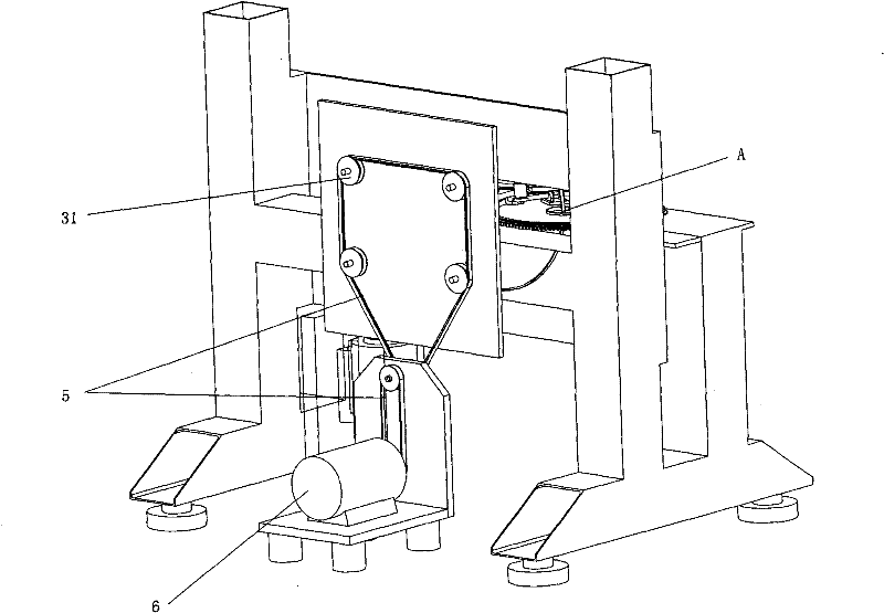 Method and equipment for winding carbon fiber yarns on annular mandrel