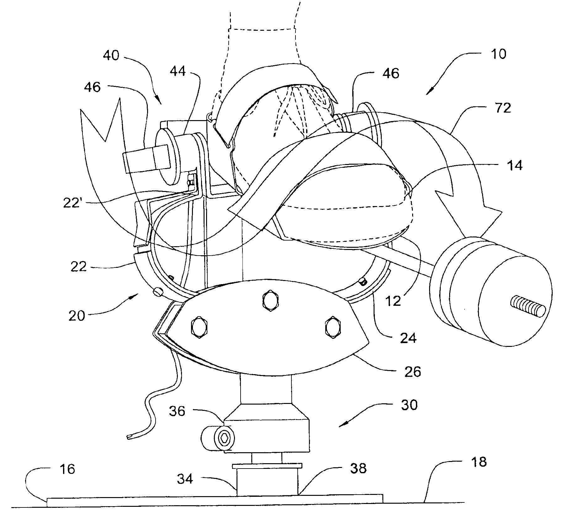 Leg-ankle-foot exercise assembly