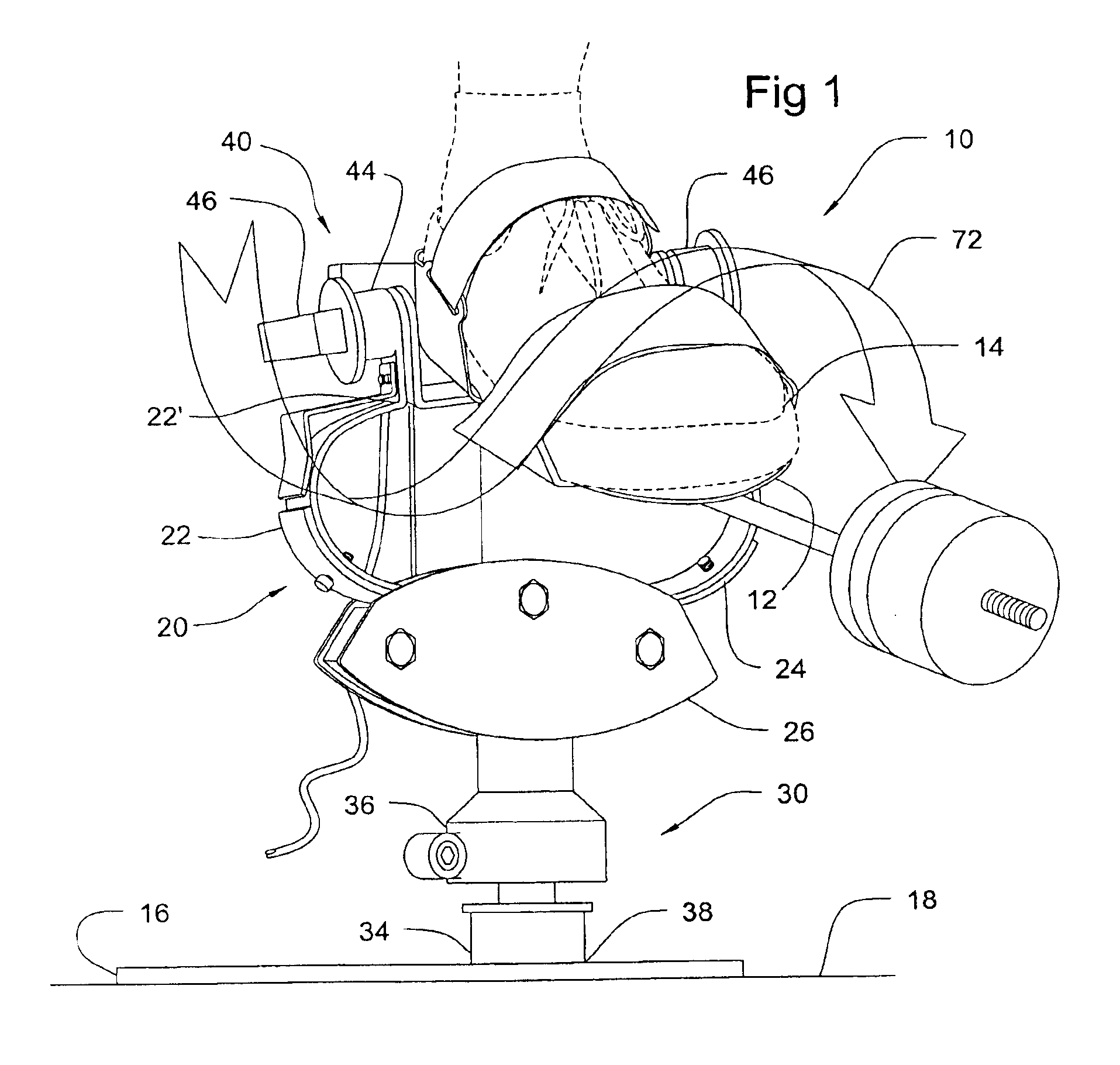 Leg-ankle-foot exercise assembly