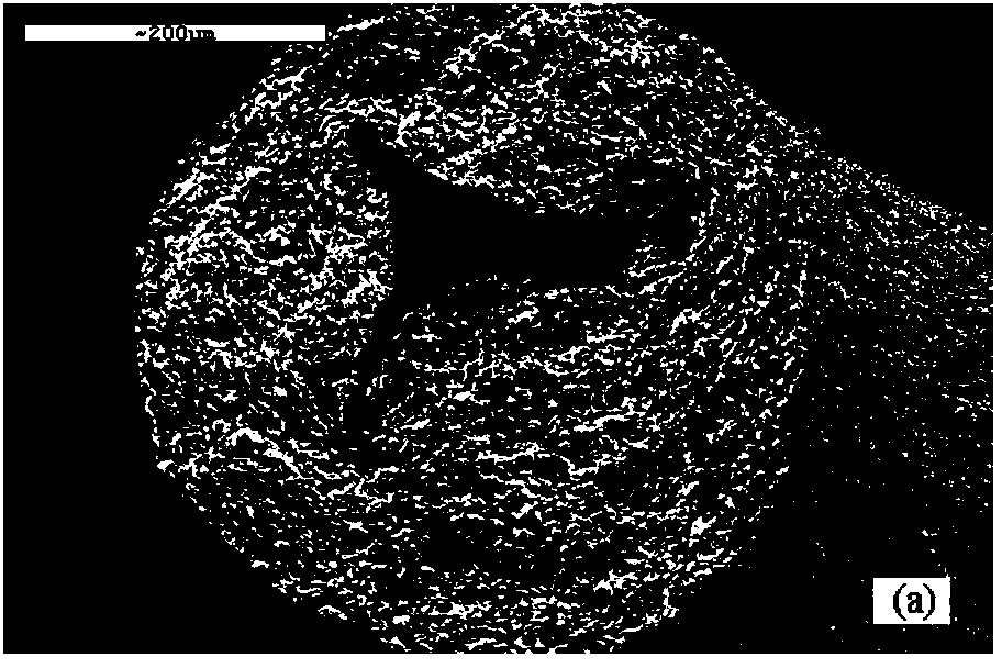 High mechanical strength foamed ceramic material and preparation method thereof