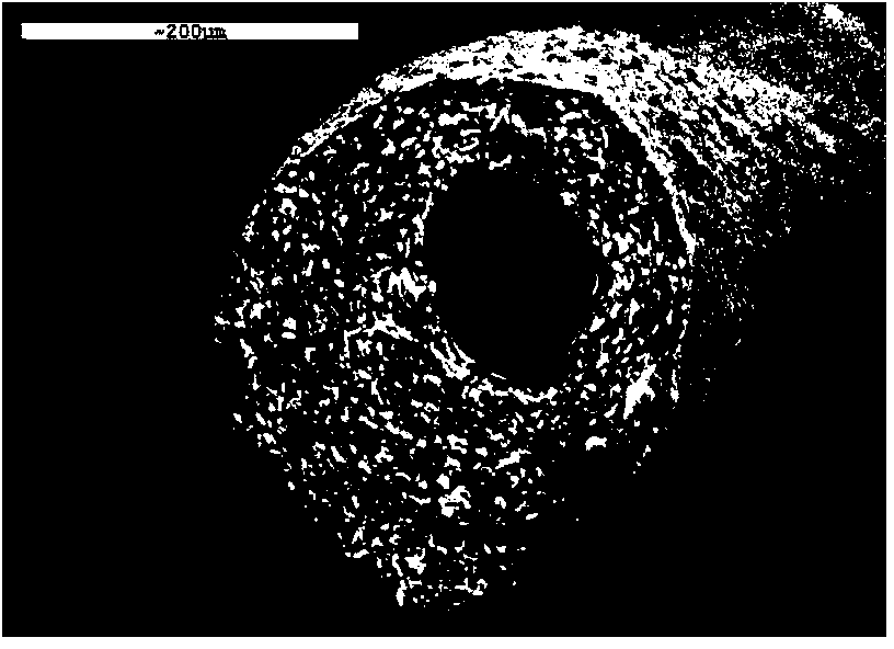 High mechanical strength foamed ceramic material and preparation method thereof