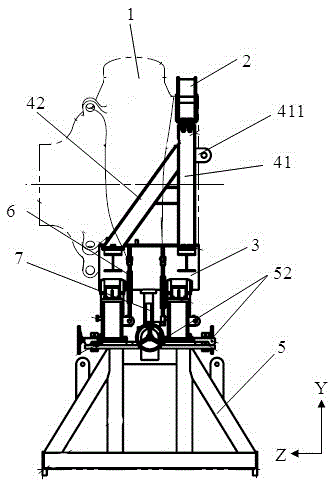 Adjusting tooling for welding of main pump casing of nuclear steam generator