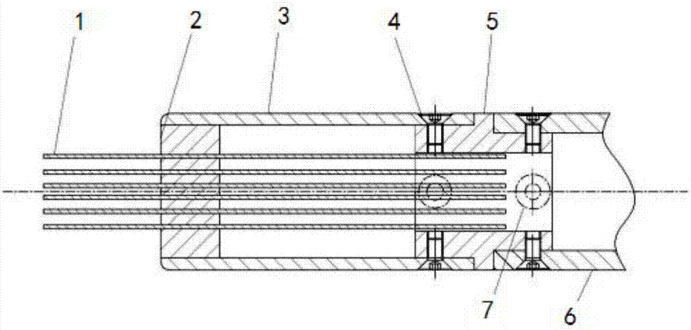 Superconductive cyclotron extraction region beam measurement detection target head