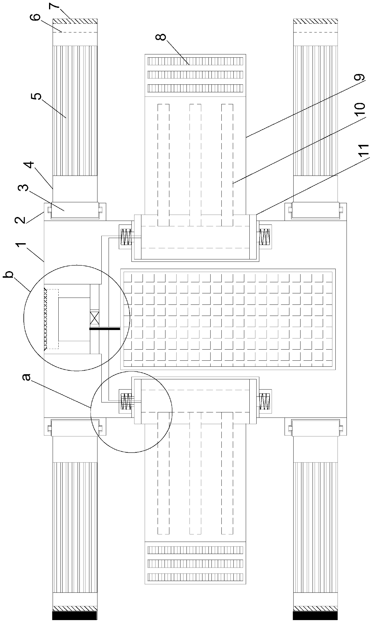 Automatic sticking tourniquet device for blood stations