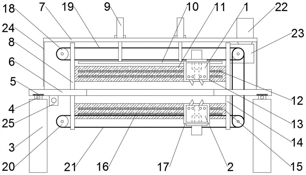 A wood-plastic wallboard dust-free cutting machine