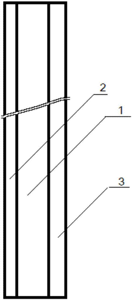 Stone powder-pressed hollow external corner line with double buckling grooves