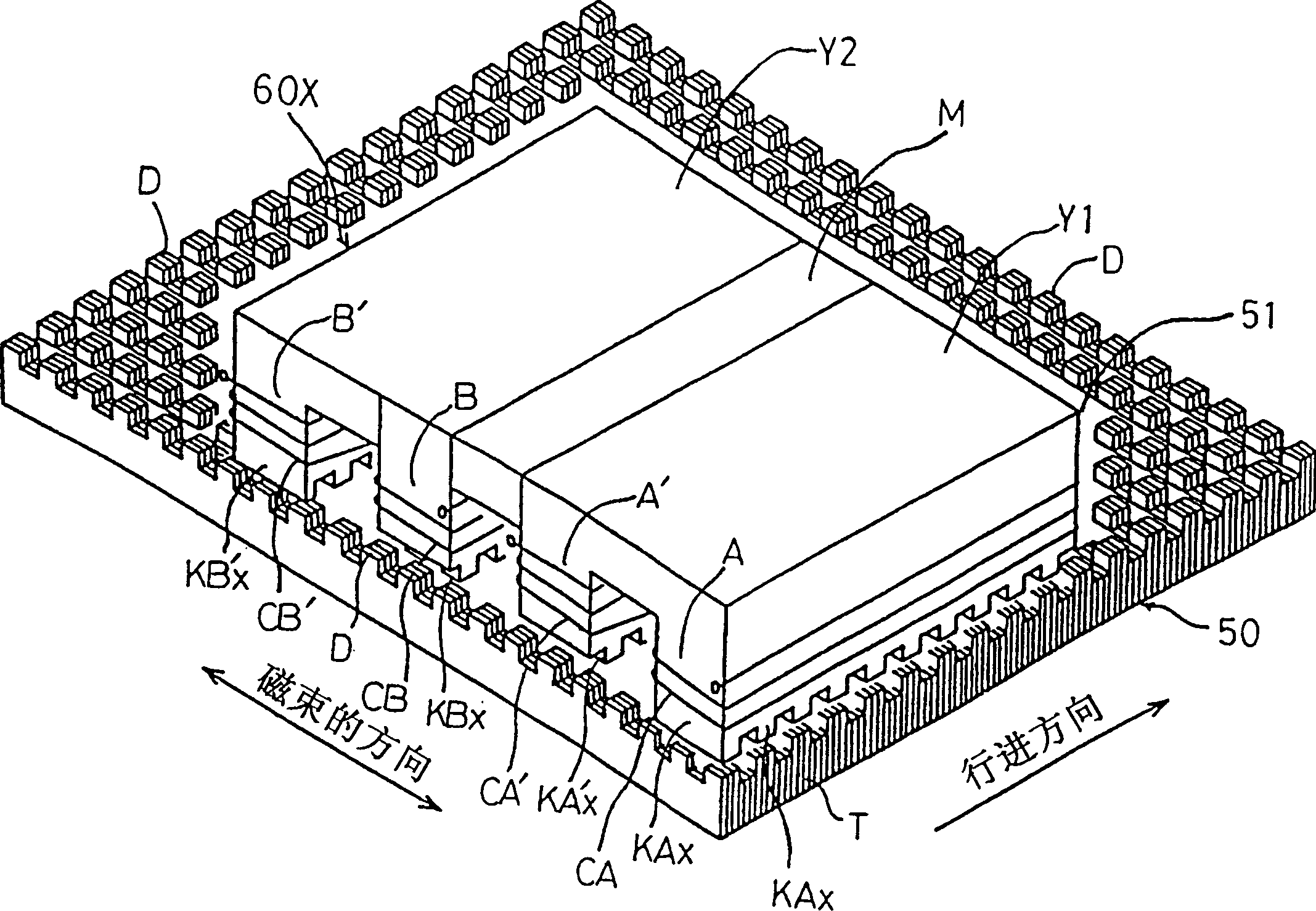 Platen for flat linear motor