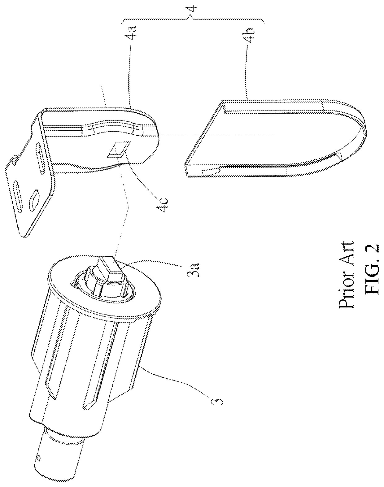 Support structure for roller for a shade