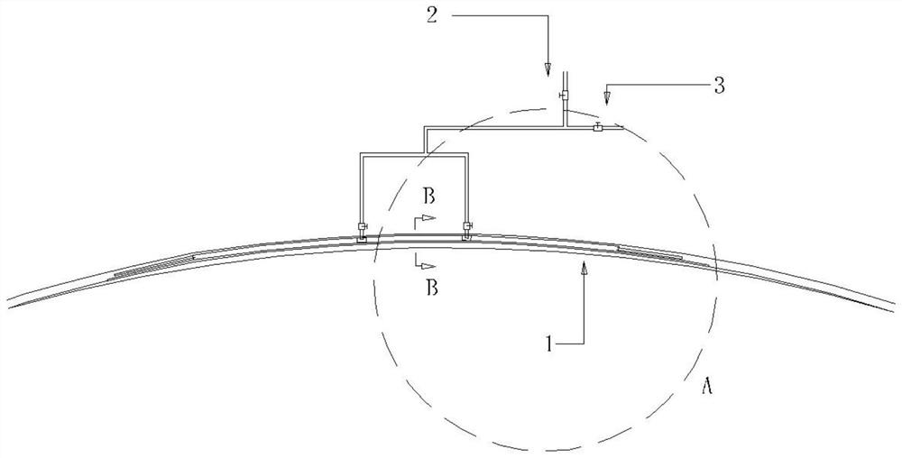 Polyurethane resin perfusion structure and molding method of wind power generation blade