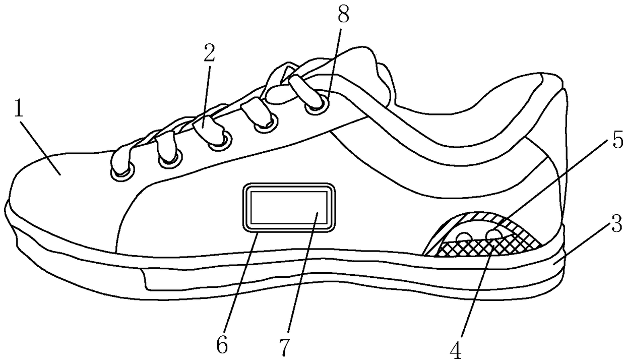 Damping comfortable female fashion shoe and processing process thereof