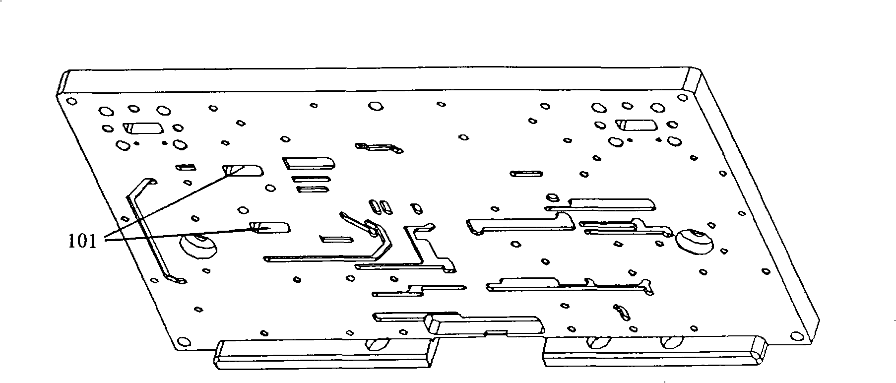 Wave-guide coupling microstrip/strip line filter