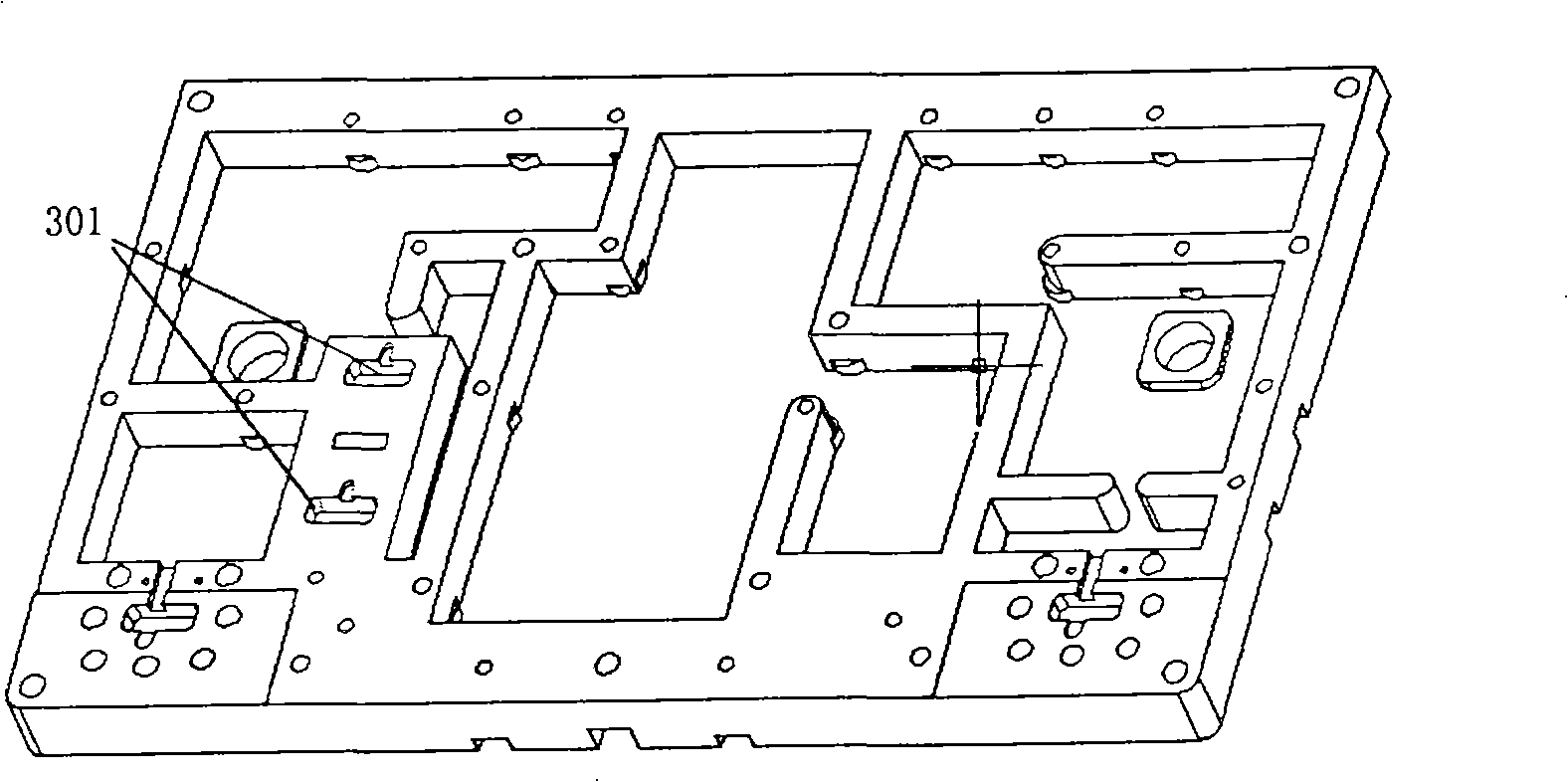 Wave-guide coupling microstrip/strip line filter