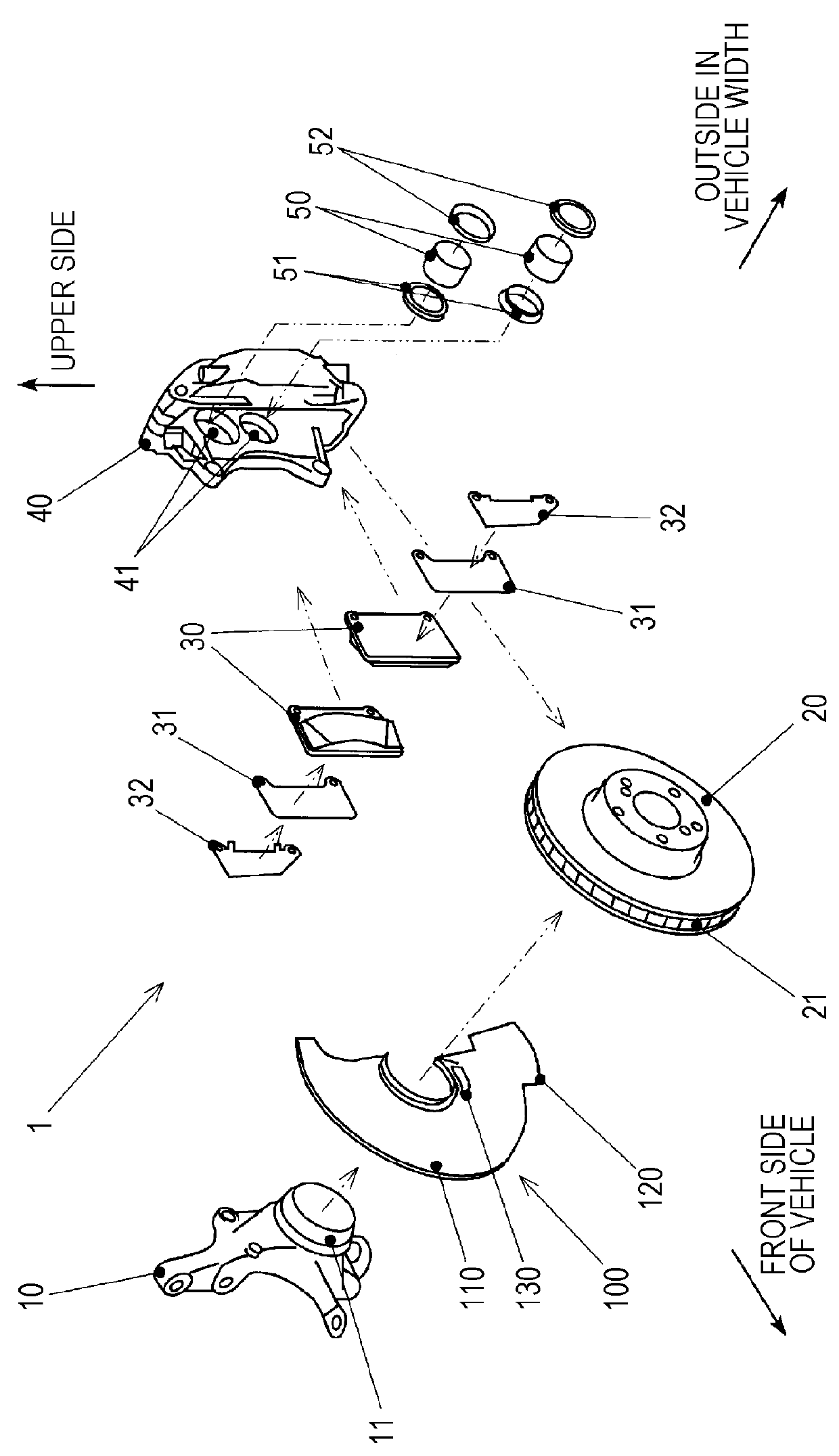 Brake dust cover