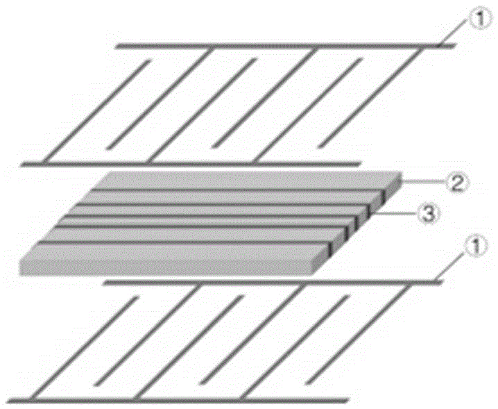 Gradient piezoelectric fiber composite material and preparation method thereof