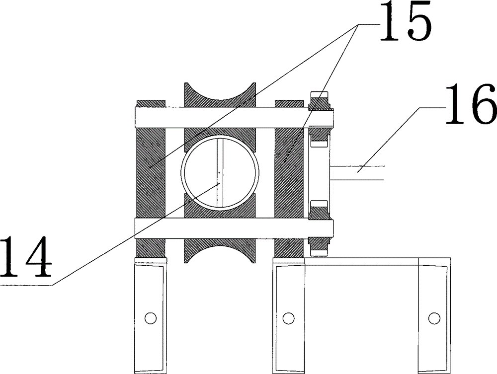 Removing device for ringed waste residue in rotary kiln