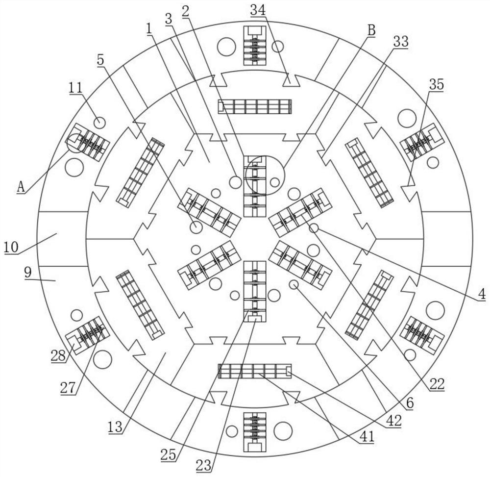 Cutter head with high rock breaking efficiency for tunnel boring machine