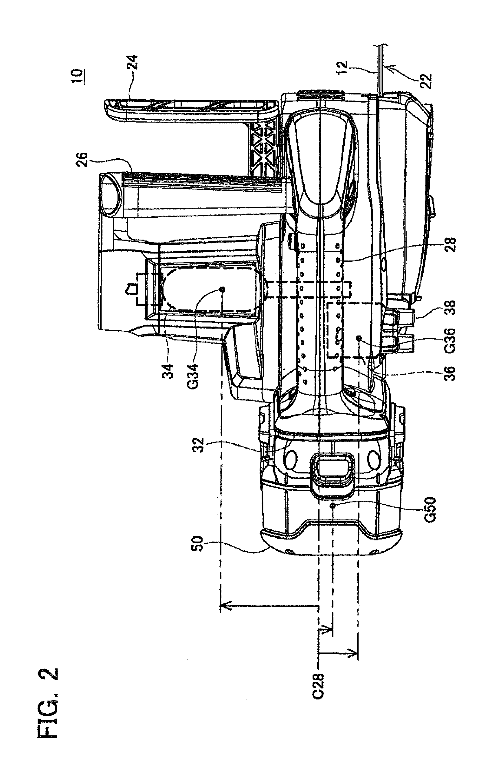 Handheld electric power tool