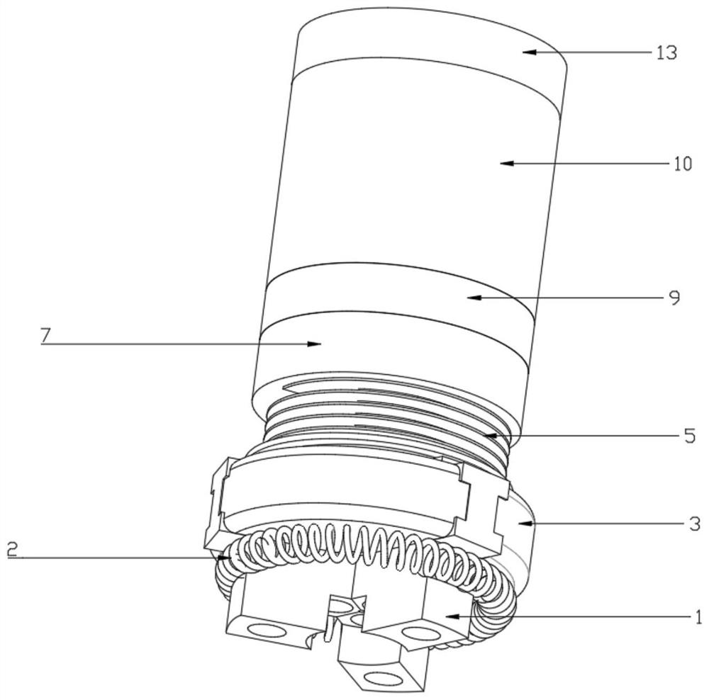 Mechanical claw for clamping workpiece