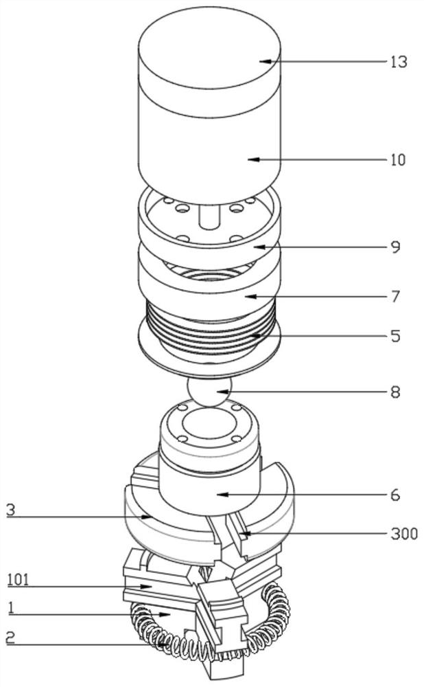 Mechanical claw for clamping workpiece