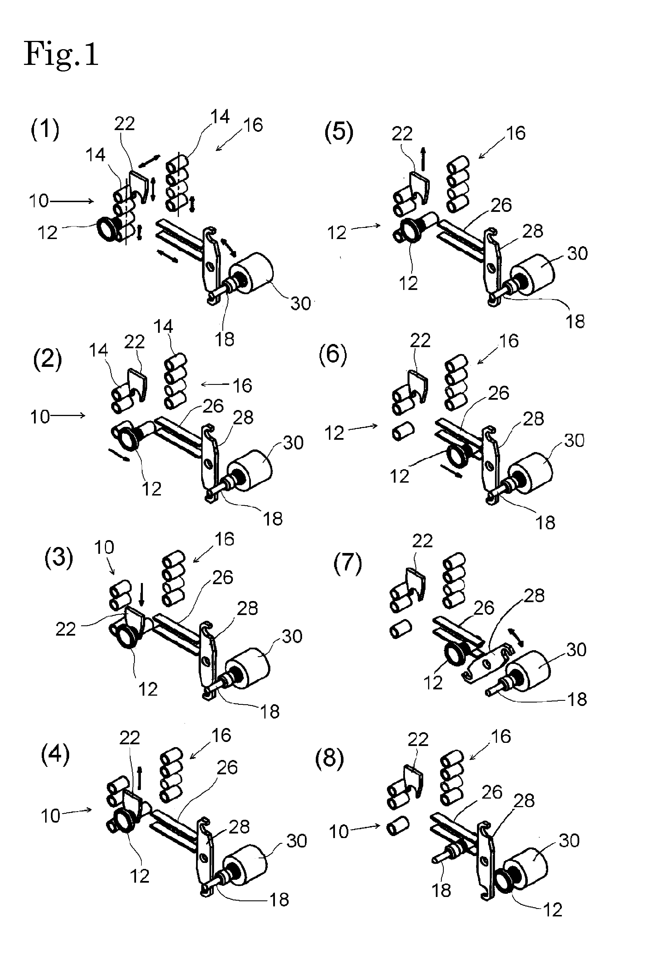 Automatic tool storing mechanism