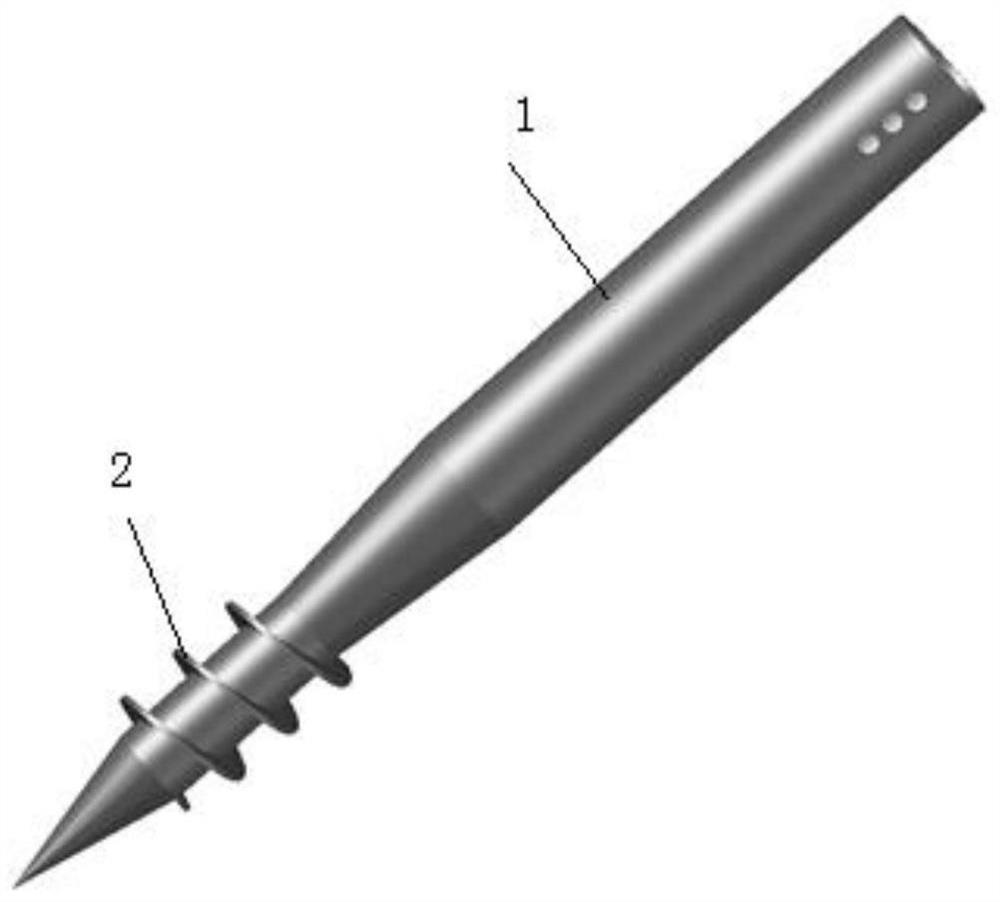 Self-compacting spiral steel pile