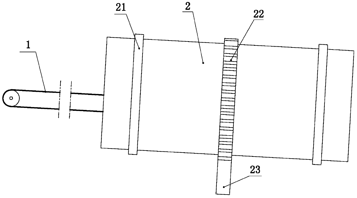 Anti-caking device of drum granulator